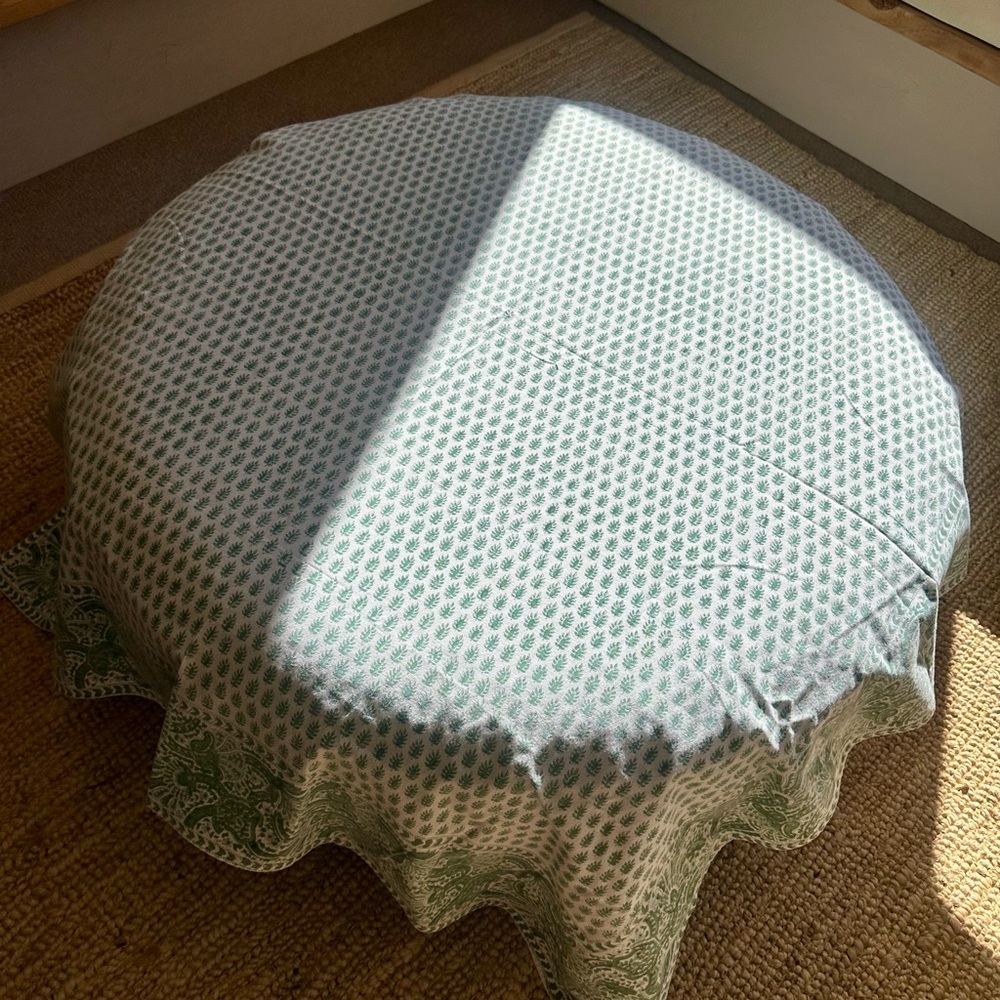 Hand Block Print 100% Cotton Tablecloth - Picture 9 of 9